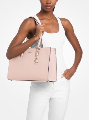 Scarlett Medium Pebbled Leather Tote Bag