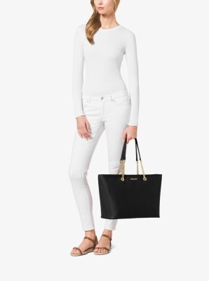 Jet Set Medium Saffiano Leather Tote Bag