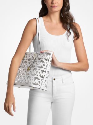 Shopper Quinn Large mit Lasercut-Logomuster