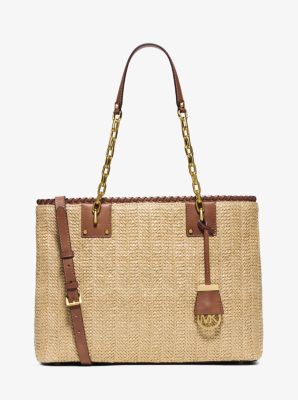 michael kors raffia tote