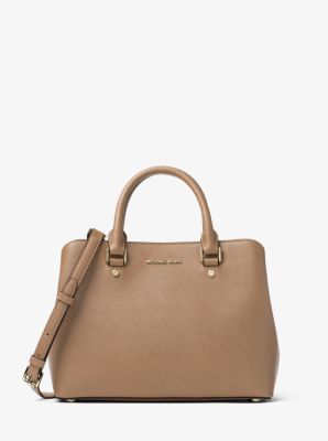 tidsskrift lommeregner ballet Savannah Medium Saffiano Leather Satchel | Michael Kors