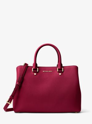 michael michael kors savannah medium saffiano leather satchel