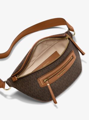 Sac ceinture Jet Set Travel de taille moyenne &agrave; logo Signature in BRONZE/NOISETTE | Michael Kors