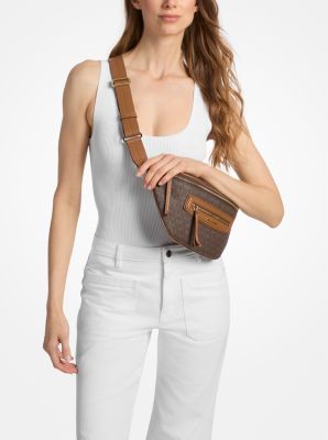Sac ceinture Jet Set Travel de taille moyenne &agrave; logo Signature in BRONZE/NOISETTE | Michael Kors