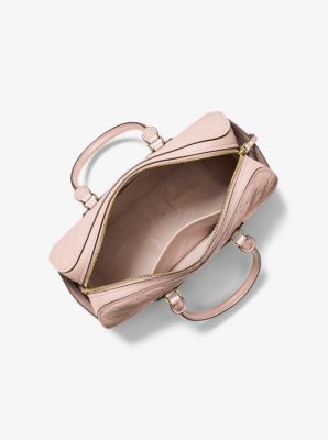 Bandolera Jet Set Travel mediana de piel de viaje con logotipo en relieve