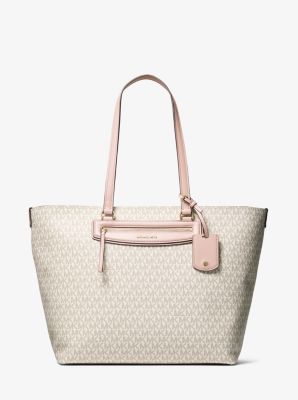MK Shopper Jet Set Travel Extra-Large Mit Signature-Logomuster - Rosa