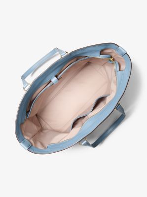 Jet Set Travel Extra-Large Logo Embossed Leather Tote Bag