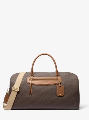 MK Weekender Jet Set Travel Extra-Large Mit Signature-Logomuster - Braun