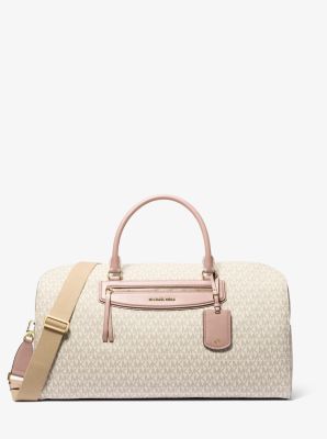 MK Weekender Jet Set Travel Extra-Large Mit Signature-Logomuster - Rosa