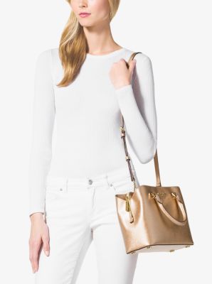 Michael kors savannah medium saffiano leather satchel sale