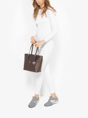 Grand sac fourre-tout Jet Set Travel en cuir Saffiano