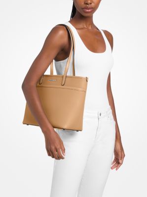 Marlowe Medium Pebbled Leather Pocket Tote Bag