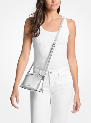 Athena Small Metallic Leather Convertible Clutch