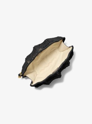 Shelly Rattan Clutch