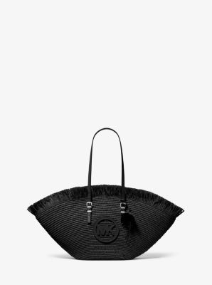 MK Handgehäkelter Shopper Isa Large - Schwarz