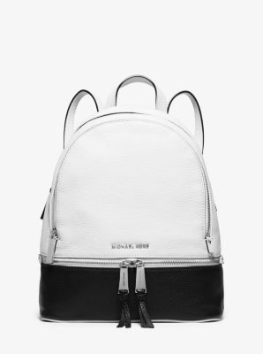 Rhea Medium Leather Backpack  Small leather backpack, Handbags michael kors,  Leather backpack