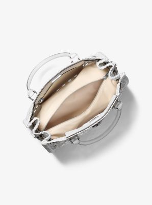 Bolso satchel Hamilton Moderne grande tejido a mano in BLANCO INTENSO | Michael Kors