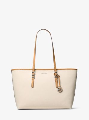Quinn Large Two-Tone Canvas Tote Bag