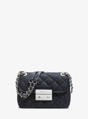 Sloan Quilted-Denim Shoulder | Michael Kors