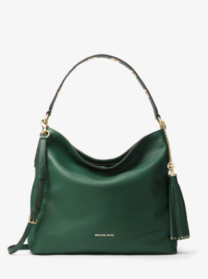 Top 37+ imagen michael kors green shoulder bag