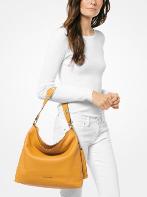 2024 Yellow Michael Kors Brooklyn Hobo Bag