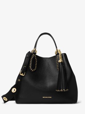 Michael kors brooklyn large logo satchel sale