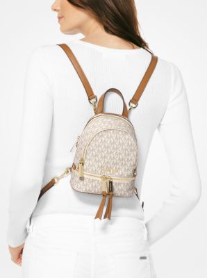 Michael kors rhea backpack best sale rose gold