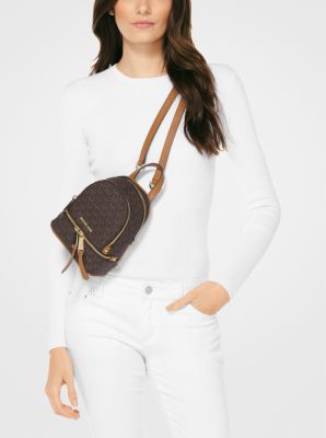 michael kors mini logo backpack