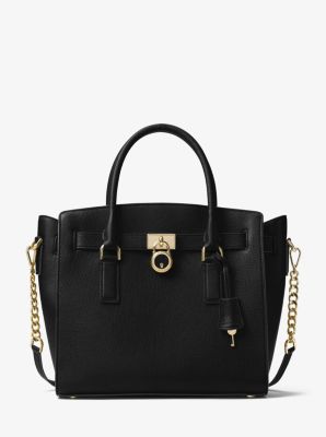 Michael kors 2025 hamilton satchel black