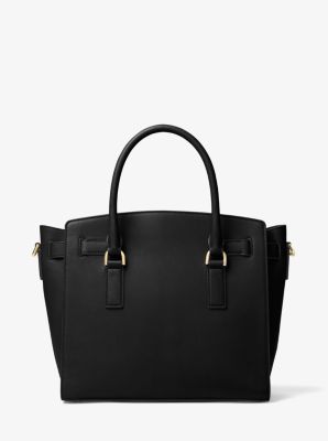 Michael kors benning on sale large leather satchel