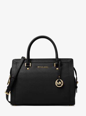 michael michael kors mercer large pebbled accordion tote