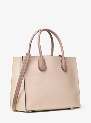 Mercer Large Tri-Color Pebbled Leather Tote Bag | Michael