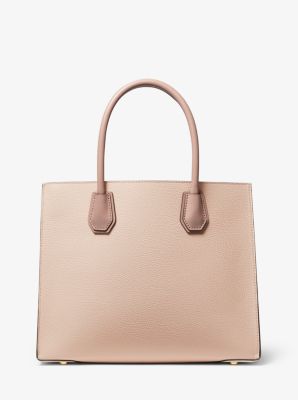 Mercer Large Tri-Color Pebbled Leather Tote Bag