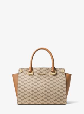 Michael kors large selma tote bag in outlet brown