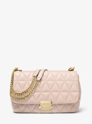 mk sloan large quilted leather