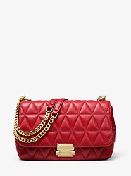 Sloan Large Quilted-Leather Shoulder Bag - BRIGHT RED - 30S7GSLL3L