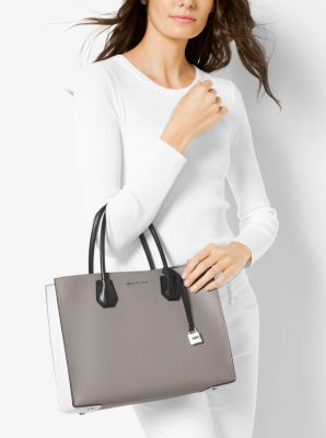 Michael Kors Mercer Large Pebbled Accordion Tote - Macy's