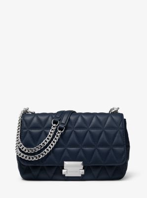 Michael kors large sloan quilted shoulder bag black new arrivals