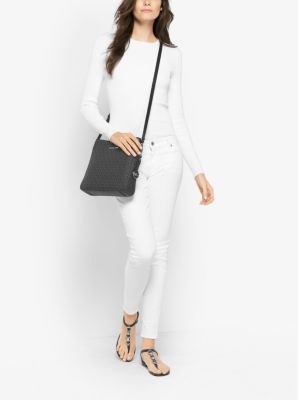 Michael Kors Outlet: Michael bag in leather - White  Michael Kors mini bag  32S3SJ6C1L online at