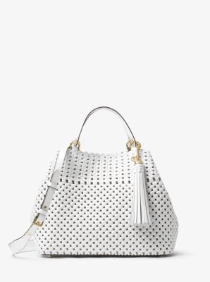 Michael kors hotsell brooklyn woven bag