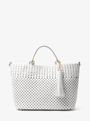 Michael kors hotsell brooklyn woven bag