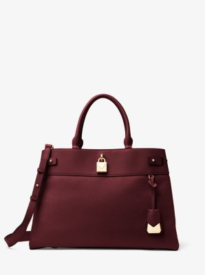 Gramercy Large Leather Satchel Michael Kors