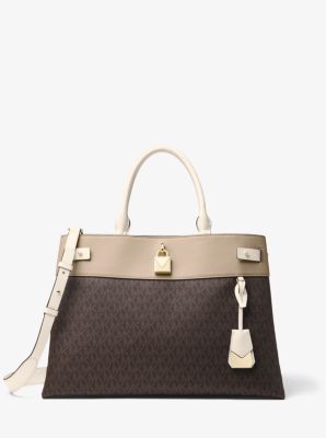 Michael kors gramercy shop large logo satchel