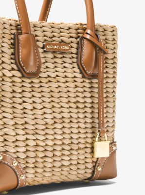 Malibu Woven Straw Crossbody Bag Michael Kors