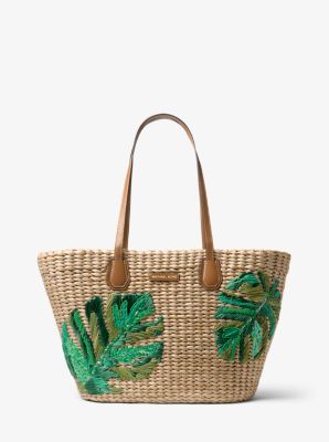 Michael kors shop straw tote