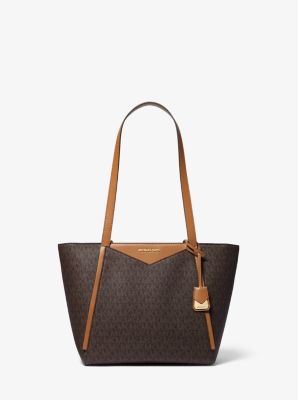 michael kors whitney large logo tote