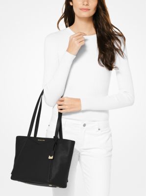 Deals MICHAEL KORS SMALL WHITNEY LEATHER AND LOGO CUTOUT TOTE