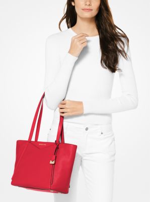 Whitney small 2025 pebbled leather tote