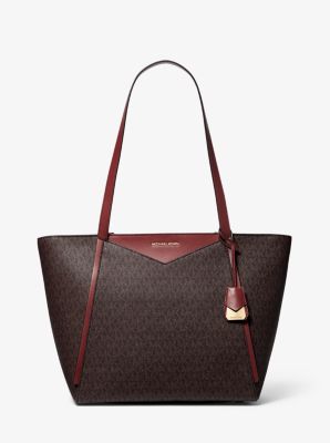 Michael kors whitney large leather tote hotsell