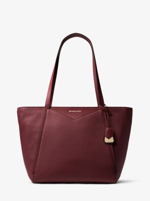 maroon michael kors bag